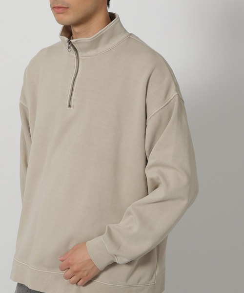 LAKOLE（ラコレ）の「ウォッシュドハーフZIP / 287577（スウェット・メンズ・チャコール/アイボリー/ネイビー・MEDIUM/LARGE）」の14枚目の写真