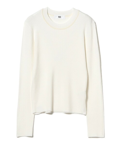 Ray BEAMS(レイビームス)の「RBS / リブ ハリヌキ ライン クルーネック トップス(ニット/セーター・レディース・ミント・ONE SIZE)」の14枚目の写真