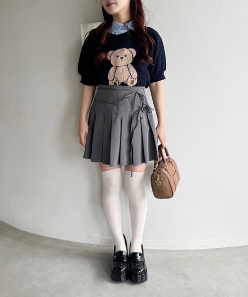 one after another NICE CLAUP(ワンアフターアナザーナイスクラップ)の「アソートジャガードニットプルオーバー(ニット/セーター・レディース・アイボリー/杢グレー/ネイビー/ホワイト・FREE)」の22枚目の写真