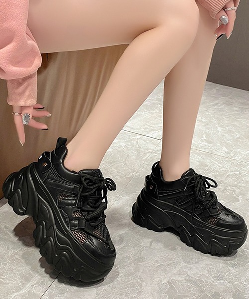 Lace Ladies(レースレディース)の「厚底 シューパーツ ボリューム アグリー ダッド スニーカー(スニーカー・レディース・ブラック/アイボリー/ピンク・22.5cm/23cm/23.5cm/24cm/24.5cm)」の18枚目の写真