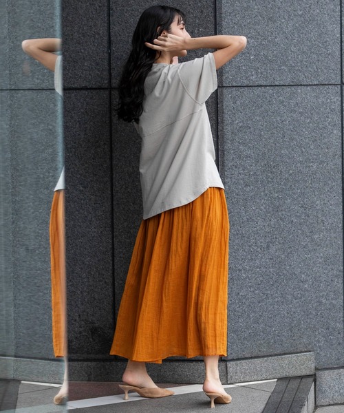 Munich(ミューニック)の「フォトプリントTシャツ(Tシャツ/カットソー・レディース・ホワイト/グレー/ベージュ・FREE)」の6枚目の写真