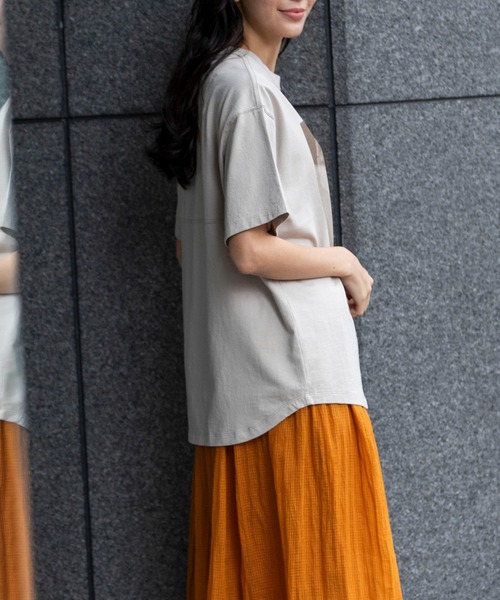 Munich(ミューニック)の「フォトプリントTシャツ(Tシャツ/カットソー・レディース・ホワイト/グレー/ベージュ・FREE)」の8枚目の写真