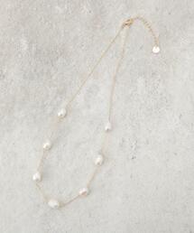 OPAQUE.CLIP | 淡水パール×チェーンネックレス(ネックレス)