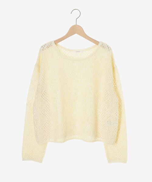 le.coeur blanc(ルクールブラン)の「TORRAZZO DONNAスパンコールニット(ニット/セーター・レディース・オフホワイト/キャメル・38)」の11枚目の写真