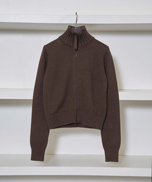 TODAYFUL（トゥデイフル）の「【TODAYFUL/トゥデイフル】Compact Zip Knit/コンパクトジップニット（ニット/セーター・レディース・チョコ/アイボリー/チャコールグレー・FREE）」の12枚目の写真
