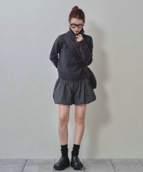 TODAYFUL/トゥデイフル】Compact Zip Knit/コンパクトジップニット