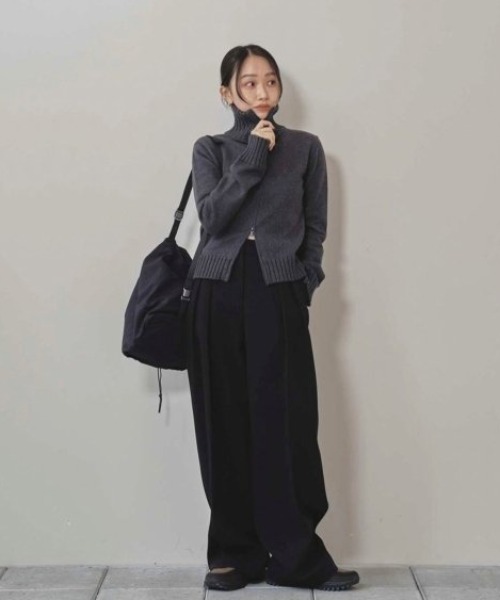 TODAYFUL/トゥデイフル】Compact Zip Knit/コンパクトジップニット