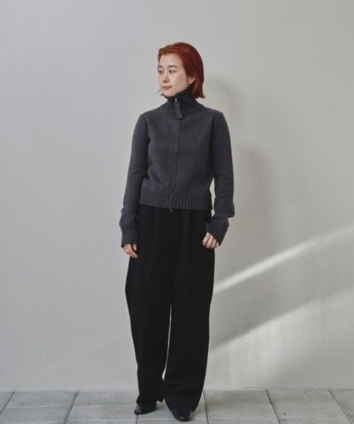 TODAYFUL/トゥデイフル】Compact Zip Knit/コンパクトジップニット