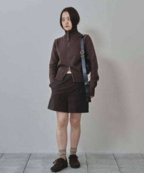 TODAYFUL/トゥデイフル】Compact Zip Knit/コンパクトジップニット