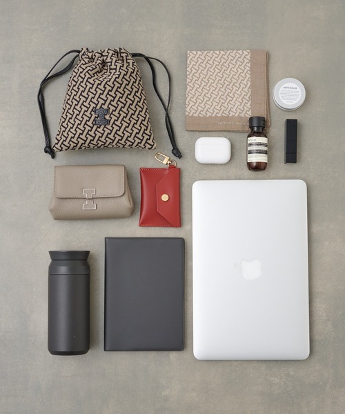 IACUCCI（イアクッチ）の「ソルベット  M LINO/CERVO（トートバッグ・レディース・サンドベージュ/ネイビー・FREE）」の4枚目の写真