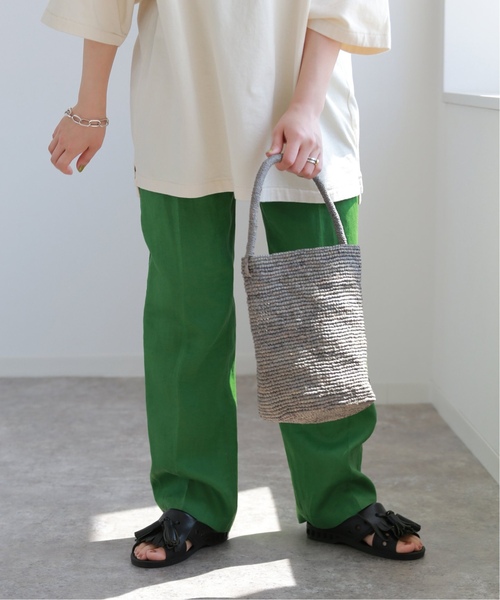 MADE IN MADA(メイドインマダ)の「《追加》【MADE IN MADA /メイドインマダ】 NAIVO BAG:ハンドバッグ(かごバッグ・レディース・グレー/ベージュ・FREE)」の8枚目の写真