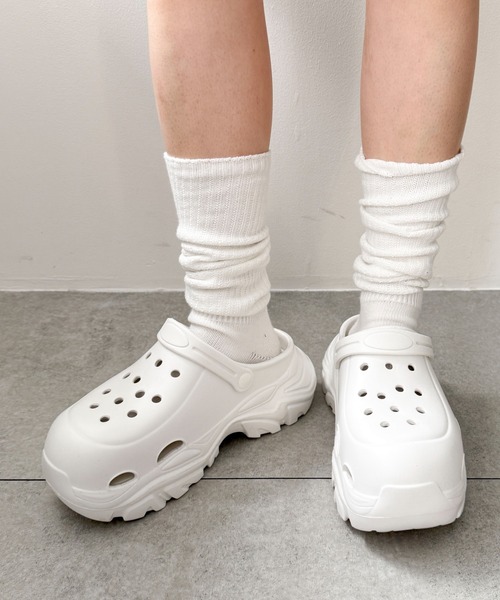 WEGO（ウィゴー）の「●WEGO/【25年春夏新作】厚底ラバーサンダル（サンダル・レディース・ホワイト系その他/ブラック系その他/ピンク/シルバー/ホワイト/ブラック/サックスブルー・SMALL/MEDIUM/LARGE）」の21枚目の写真