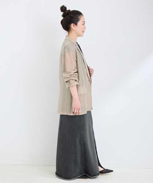 B.C STOCK（ベーセーストック）の「DU JOUR/デュ ジュール RODEO JEAN SKIRT（デニムスカート・レディース・ブルー系その他/ブラック・38/36）」の4枚目の写真