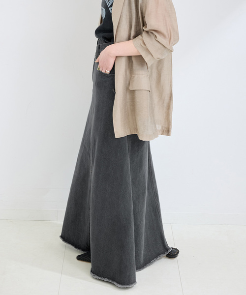 B.C STOCK（ベーセーストック）の「DU JOUR/デュ ジュール RODEO JEAN SKIRT（デニムスカート・レディース・ブルー系その他/ブラック・38/36）」の9枚目の写真