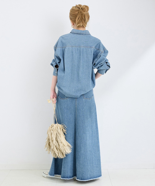 B.C STOCK（ベーセーストック）の「DU JOUR/デュ ジュール RODEO JEAN SKIRT（デニムスカート・レディース・ブルー系その他/ブラック・38/36）」の19枚目の写真