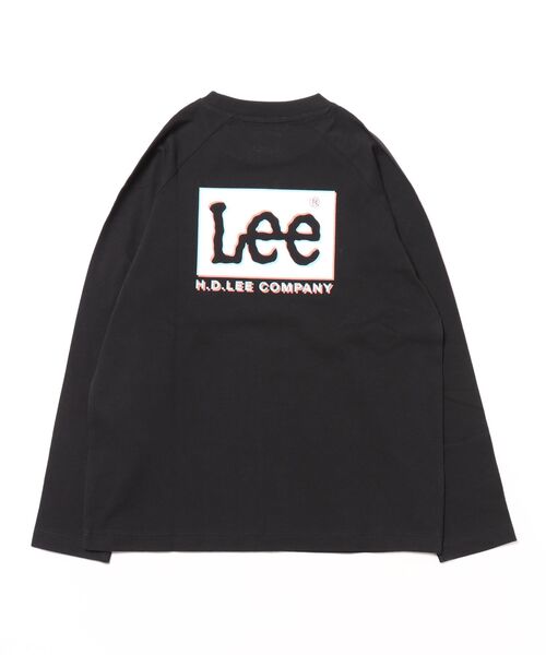 Lee（リー）の「Lee/リー【110-150cm】キッズ 【親子コーデ】バックプリント 長袖Tシャツ/オーバーラッププリント（Tシャツ/カットソー・キッズ・ホワイト/ブラック/ホワイト系その他・110/120/130/140/150）」の8枚目の写真