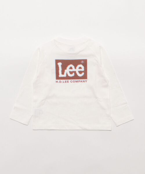 Lee（リー）の「Lee/リー【110-150cm】キッズ 【親子コーデ】バックプリント 長袖Tシャツ/オーバーラッププリント（Tシャツ/カットソー・キッズ・ホワイト/ブラック/ホワイト系その他・110/120/130/140/150）」の18枚目の写真