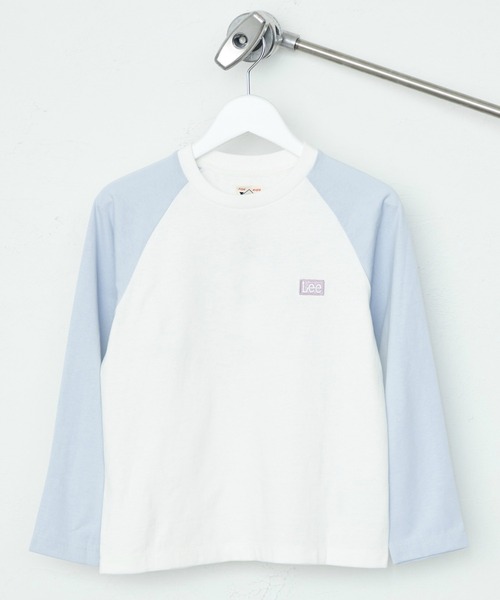 Lee（リー）の「Lee/リー【110-150cm】キッズ 【親子コーデ】バックプリント 長袖Tシャツ/オーバーラッププリント（Tシャツ/カットソー・キッズ・ホワイト/ブラック/ホワイト系その他・110/120/130/140/150）」の5枚目の写真
