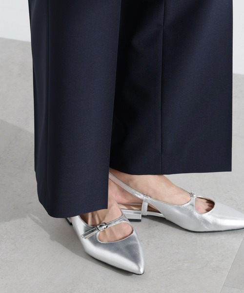 NANO universe（ナノユニバース）の「ライトファンクション タックセミワイドパンツ(セットアップ可)（スラックス・レディース・アイボリー/モカ/ダークネイビー・S/M）」の20枚目の写真