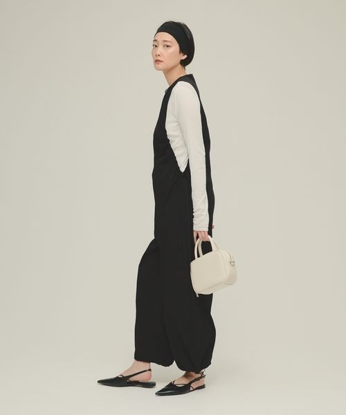 eL（エル）の「【eL】Side Open Salopette/329522（サロペット/オーバーオール・レディース・ブラック/オフホワイト・FREE）」の11枚目の写真