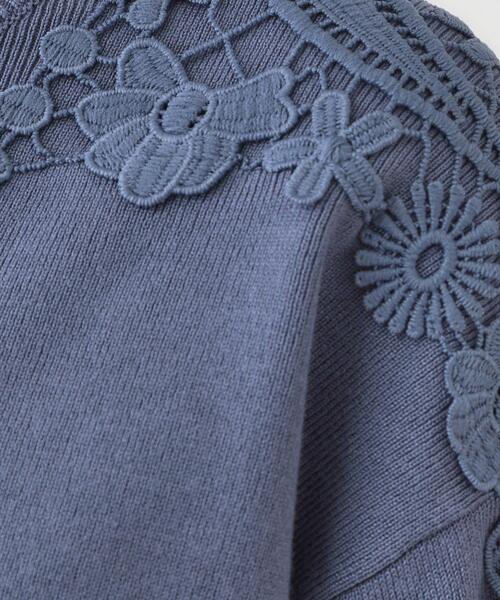 DRESKIP（ドレスキップ）の「肩レースが差をつける デザインニット（ニット/セーター・レディース・オフホワイト/ブルー系その他/グリーン系/ピンク系・01/02/03/04）」の18枚目の写真