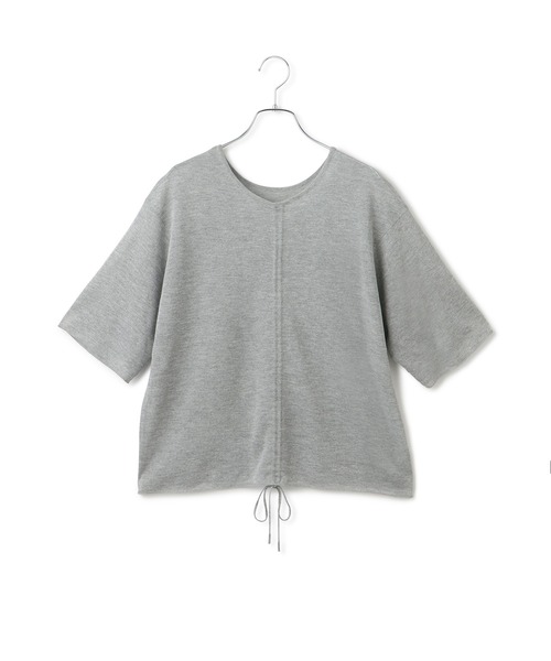 セール】【WEB限定】2WAYギャザーニットTシャツ（Tシャツ