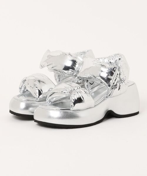 ALM.（アルム）の「【ALM.】SUPUMANTE WEDGE SANDALS（サンダル・レディース・ブラック/レッド/シルバー・36/38/37）」の3枚目の写真