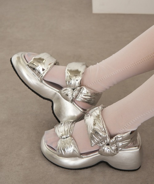 ALM.（アルム）の「【ALM.】SUPUMANTE WEDGE SANDALS（サンダル・レディース・ブラック/レッド/シルバー・36/38/37）」の7枚目の写真