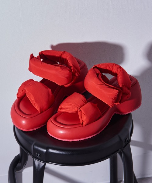ALM.（アルム）の「【ALM.】SUPUMANTE WEDGE SANDALS（サンダル・レディース・ブラック/レッド/シルバー・36/38/37）」の14枚目の写真