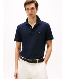 TOMMY HILFIGER | バーティカルストライプピケレギュラーポロシャツ(ポロシャツ)