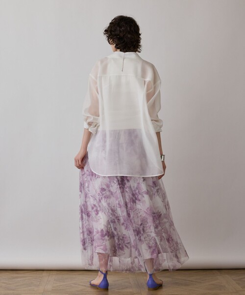 お値下げODAMI | フラワープリント スカート　定価　60,500円 お値下げODAMI | フラワープリント スカート 定価 60,500円 お