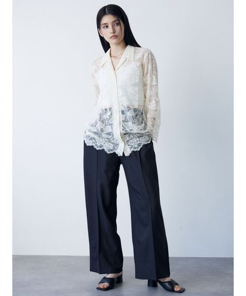 MURUA(ムルーア)の「【セットアップ対応】サイドタックワイドパンツ(その他パンツ・レディース・ブルー/ダークグレー/ベージュ/ブラック・1/2)」の19枚目の写真