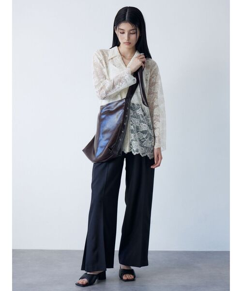 MURUA(ムルーア)の「【セットアップ対応】サイドタックワイドパンツ(その他パンツ・レディース・ブルー/ダークグレー/ベージュ/ブラック・1/2)」の21枚目の写真