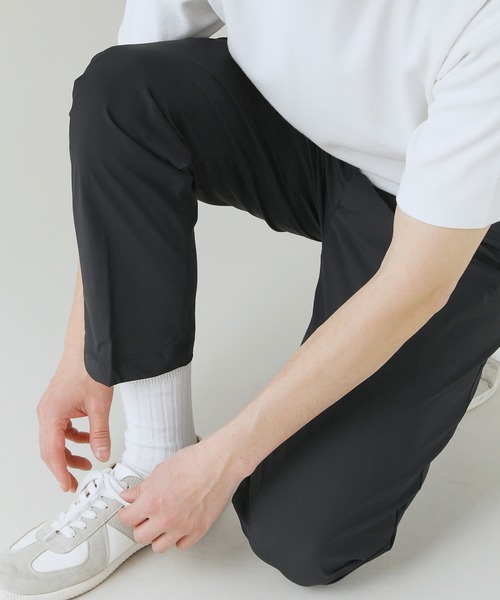 LIL VENDARS（リルヴェンダース）の「Buyer's Select/接触冷感・吸汗速乾ナイロンニットスリムテーパードパンツ（その他パンツ・メンズ・ブラック/チャコール/ネイビー・S/M/L/LL）」の6枚目の写真