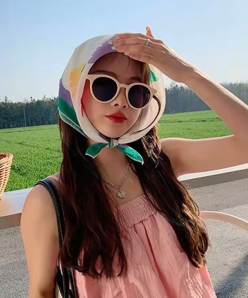 ammy.（エイミードット）の「【 ammy. / エイミードット 】 フラワー 大判 バンダナ / スカーフ（バンダナ/スカーフ・レディース・A/F/E/D/C/B・FREE）」の13枚目の写真