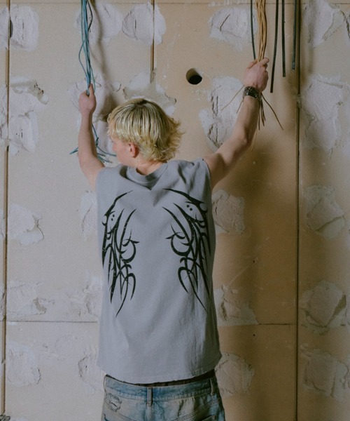 FR(13)NDS(フレンズ)の「FR(13)NDS /フレンズ/Graphic NS(タンクトップ・メンズ・ベージュ/ブラック・F)」の4枚目の写真