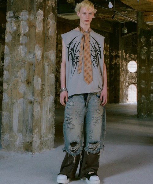 FR(13)NDS(フレンズ)の「FR(13)NDS /フレンズ/Graphic NS(タンクトップ・メンズ・ベージュ/ブラック・F)」の5枚目の写真