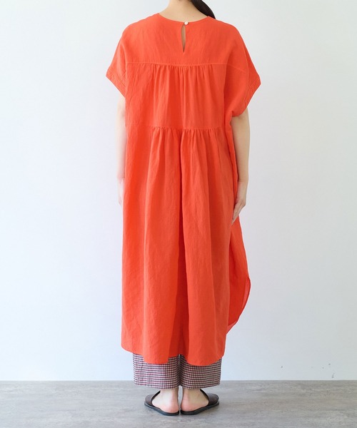 yuni（ユニ　）の「●近江晒 ワンピース（ワンピース・レディース・オレンジ/ブラック/ボルドー・FREE）」の14枚目の写真