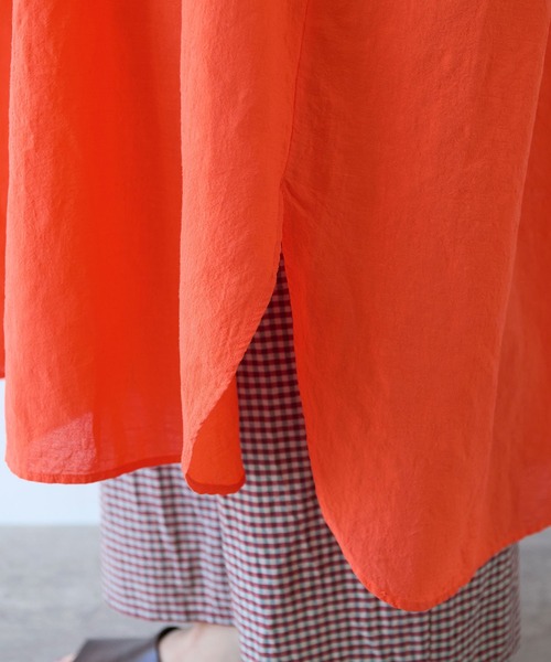 yuni（ユニ　）の「●近江晒 ワンピース（ワンピース・レディース・オレンジ/ブラック/ボルドー・FREE）」の9枚目の写真