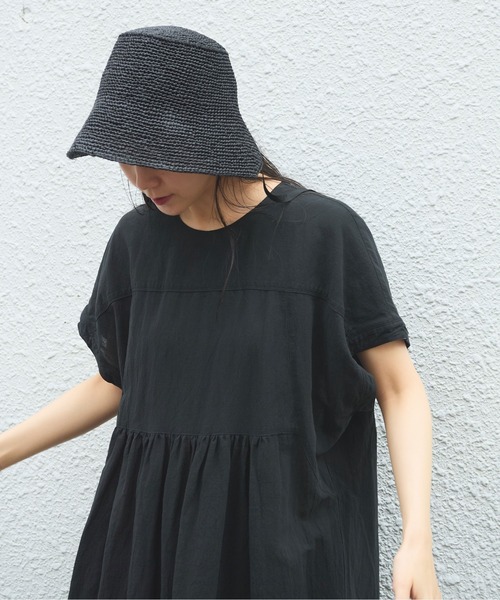 yuni（ユニ　）の「●近江晒 ワンピース（ワンピース・レディース・オレンジ/ブラック/ボルドー・FREE）」の5枚目の写真