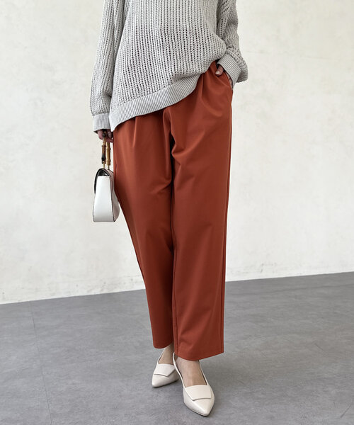 Chez toi（シェトワ）の「360度ストレッチテーパードパンツ（その他パンツ・レディース・オレンジ/ブラック/グレイッシュベージュ/カーキ・FREE）」の14枚目の写真