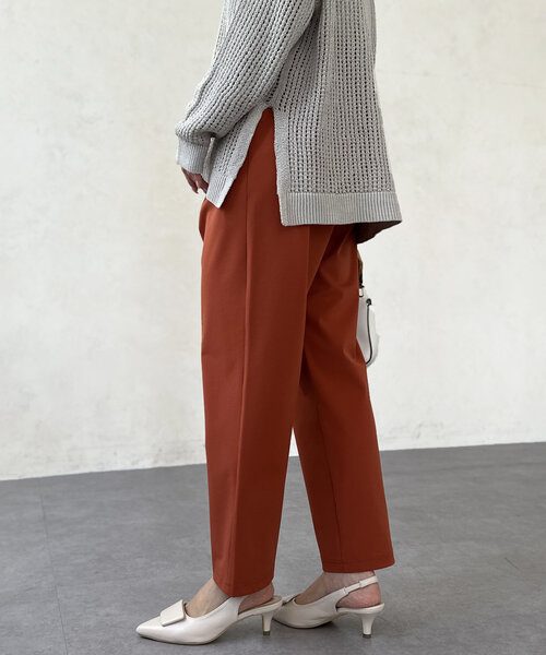 Chez toi（シェトワ）の「360度ストレッチテーパードパンツ（その他パンツ・レディース・オレンジ/ブラック/グレイッシュベージュ/カーキ・FREE）」の11枚目の写真