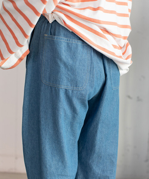 POU DOU DOU(プードゥドゥ)の「<made in INDIA>ボタニカル刺繍デニムストレートパンツ(その他パンツ・レディース・インディゴブルー/ブルー系・M)」の11枚目の写真