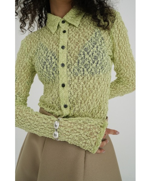 CLANE（クラネ）の「CLANE LADY LACE SHIRT 18105-1102（シャツ