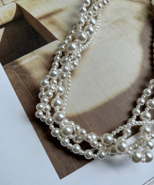 DouDou(ドゥドゥ)の「ミックスパールネックレス(ネックレス・レディース・オフホワイト・FREE)」の4枚目の写真