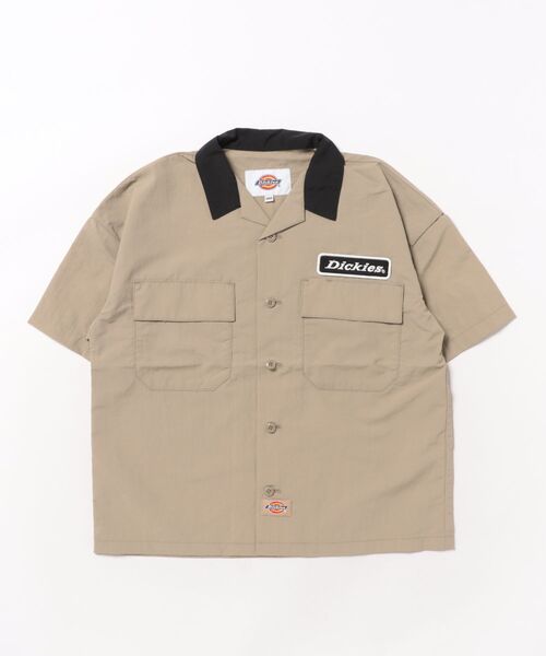 Dickies（ディッキーズ）の「Dickies/ディッキーズ キッズ 半袖 シャツ ボーリングシャツ DK MS NYLON BOWLING SS 81220000（シャツ/ブラウス・キッズ・ブラック/チャコール/ベージュ・160cm/150cm/140cm/130cm）」の11枚目の写真