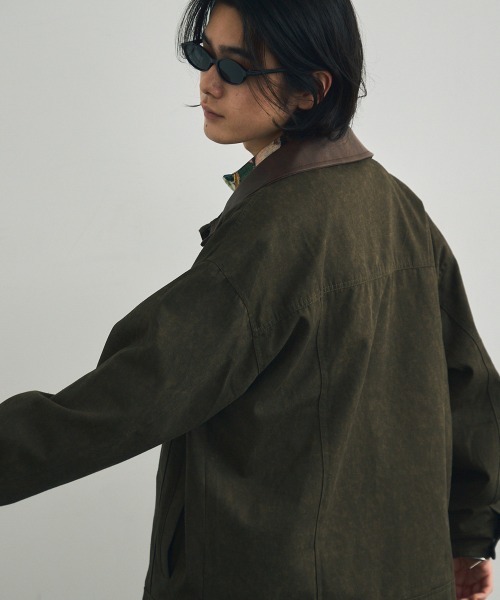 Shoowtime(ショウタイム)の「Collar-switched zip-up work jacket / 襟切り替えジップアップワークジャケット(ブルゾン・メンズ・カーキ/サンドベージュ/チャコールグレー・X-LARGE/MEDIUM/LARGE)」の15枚目の写真