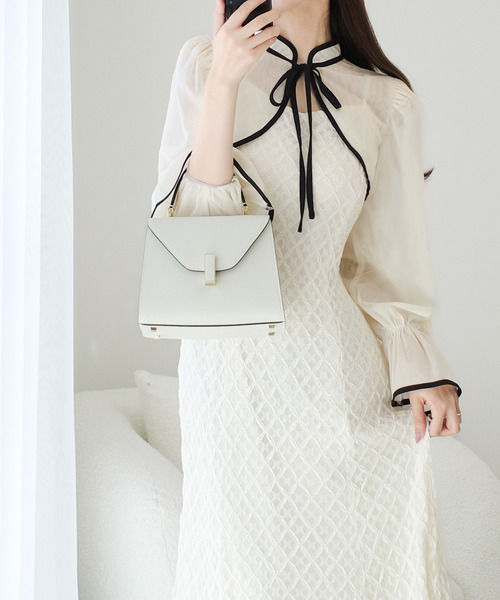 セール】【mily bilet】オケージョン対応♪パイピング配色シアーボレロ