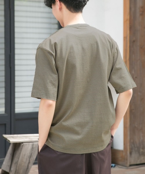 FORK&SPOON(フォークアンドスプーン)の「FORK&SPOON マルチカラーボーダーTシャツ(Tシャツ/カットソー・メンズ・グリーン/ブラック/ネイビー・4/5)」の18枚目の写真