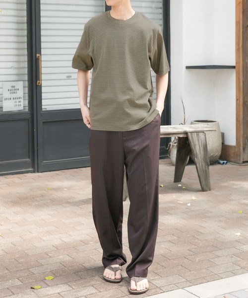 FORK&SPOON(フォークアンドスプーン)の「FORK&SPOON マルチカラーボーダーTシャツ(Tシャツ/カットソー・メンズ・グリーン/ブラック/ネイビー・4/5)」の21枚目の写真